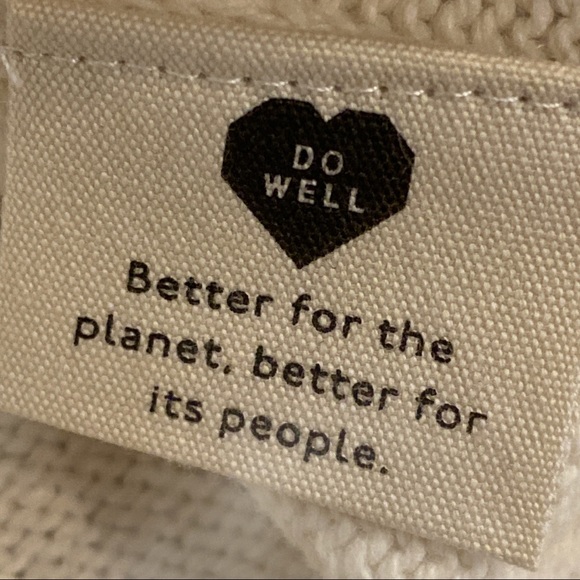 NWT Madewell Double-V Cream Pullover Sweater - Picture 7 of 8